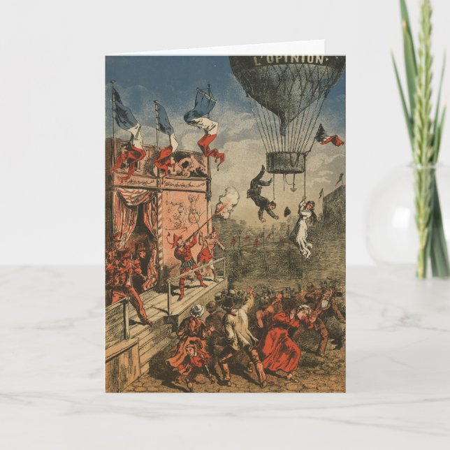 Carte Impression Humoristique D'Un Interprète Théâtral (Devant)