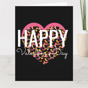 Carte Imprimé animal de la Saint-Valentin Cœur