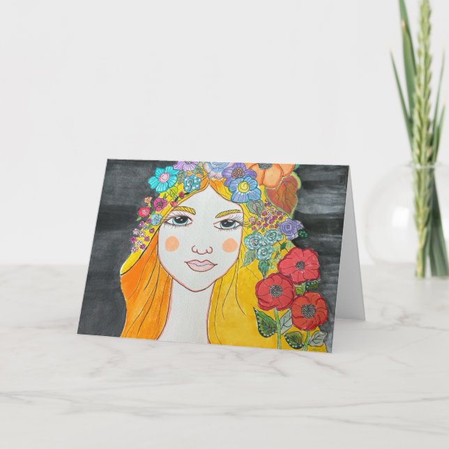 Carte In Bloom, art cards by Lisa Casineau (Devant)