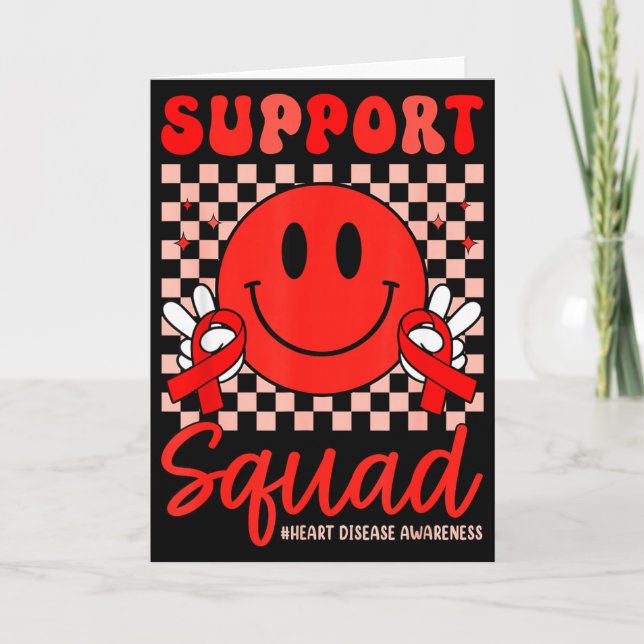 Carte In February We Wear Red Chd Awareness Heart Diseas (Devant)