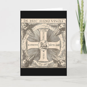 Carte In Hoc Signo Vinces Agneau de Dieu Dans Ce Signe T