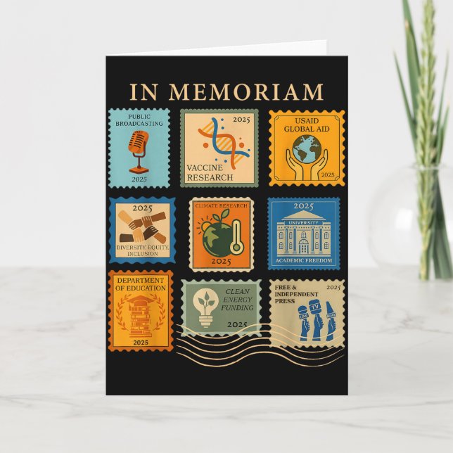 Carte In Memoriam Égalité des droits Science Droits des  (Devant)