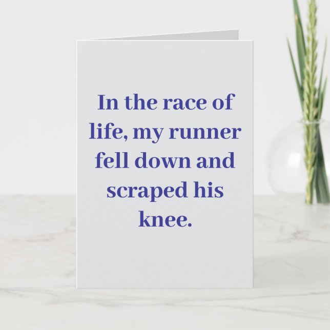 Carte In the race of life... #1 (Devant)