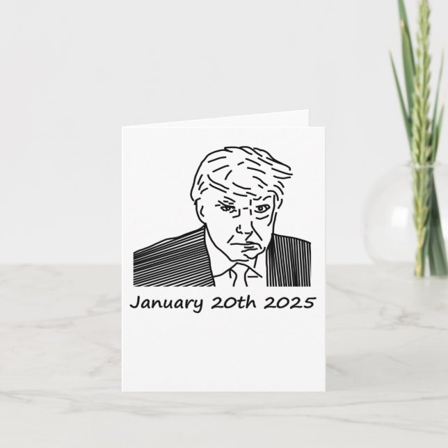 Carte Inauguration 2025 du président Trump (Devant)
