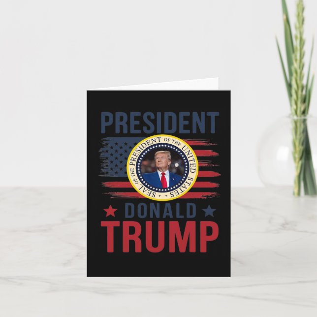 Carte Inauguration du président Donald Trump Janvier 202 (Devant)