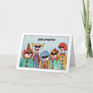 Carte Inclownito (carte de voeux)