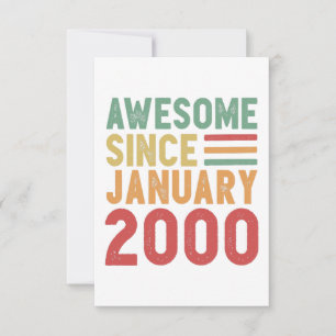 Carte Incroyable depuis 2000 Cadeau vintage pour les 20