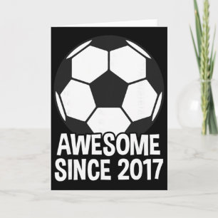 Carte Incroyable depuis 2017 9e anniversaire 9 ans Footb