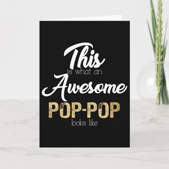Carte Incroyable Papi Spécial Pop-pop  (Devant)
