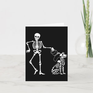 Carte Incroyable squelette de design effrayant et terrif