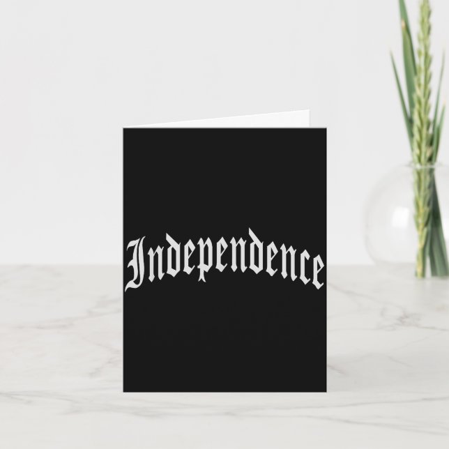 Carte Indépendance  (Devant)