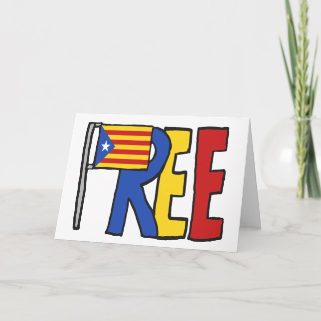 Carte Indépendance catalane gratuite (Devant)