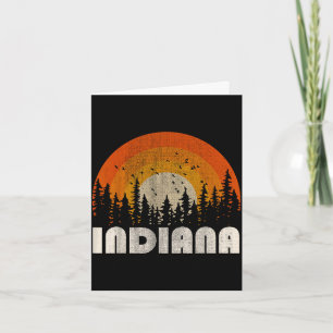 Carte Indiana - drôle nature vintage randonnée 60s 70s 8