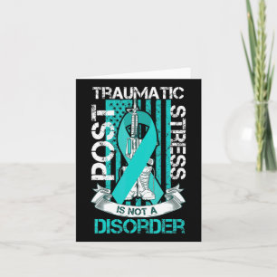Carte Indicateur De Stress Traumatique turquoise Post-Ru