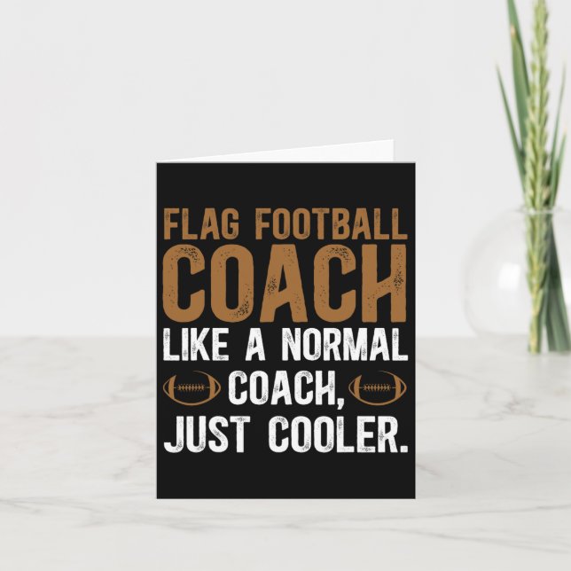 Carte Indicateur Football Coach Définition Drapeau Footb (Devant)