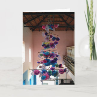 Carte indienne d'arbre de Noël