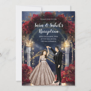 Carte indienne de réception Invitations de Sangeet