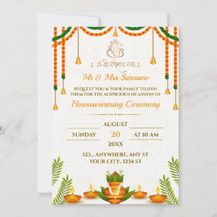Carte indienne d'invitation au réchauffement clima