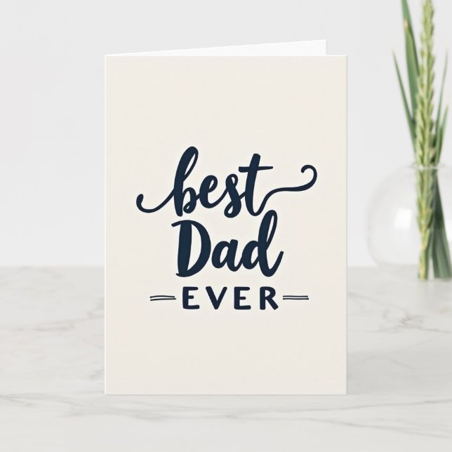 Carte Indigo Meilleur Papa du Monde (Devant)