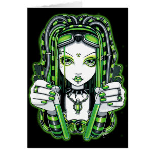 Carte industrielle foncée de "Vivian" Cybergoth