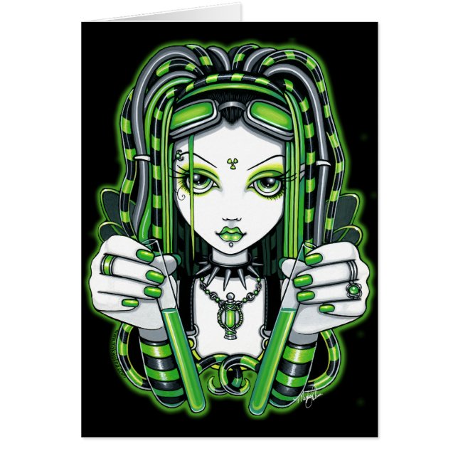 Carte industrielle foncée de "Vivian" Cybergoth (Devant)