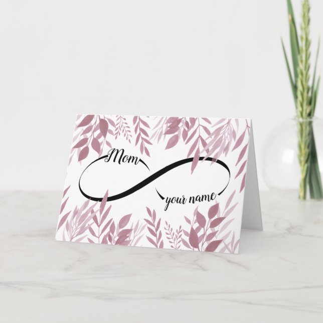 Carte Infinite Amour Maman Cadeau (Devant)