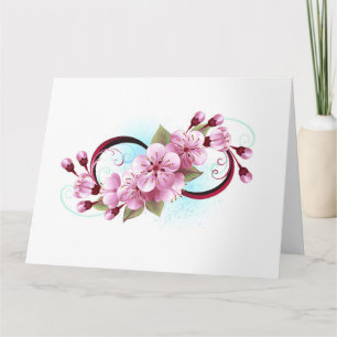 Carte Infinité avec les fleurs Sakura