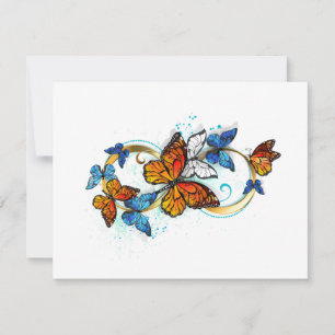 Carte Infinité de papillons monarques
