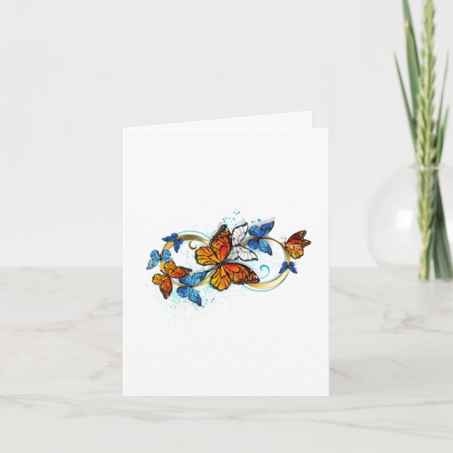 Carte Infinité de papillons monarques (Devant)