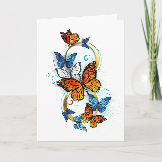 Carte Infinité de papillons monarques (Devant)