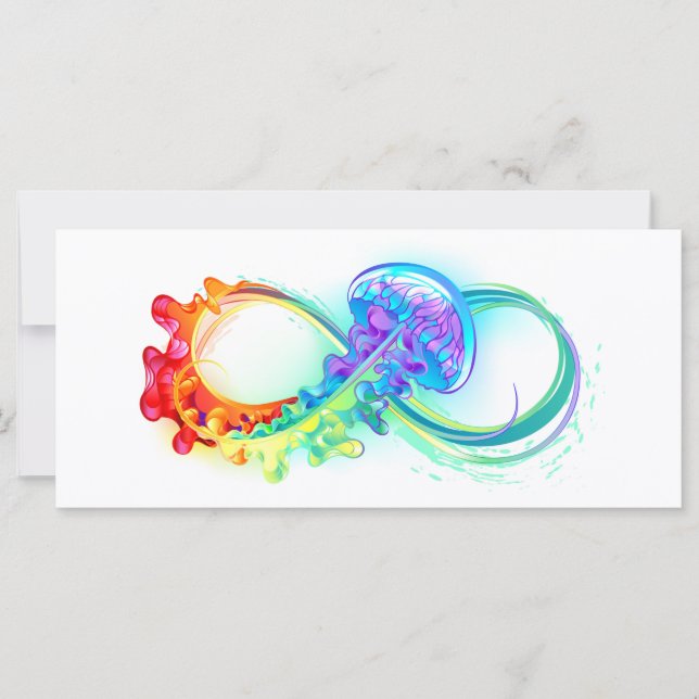 Carte Infinity avec Rainbow Jellyfish (Devant)