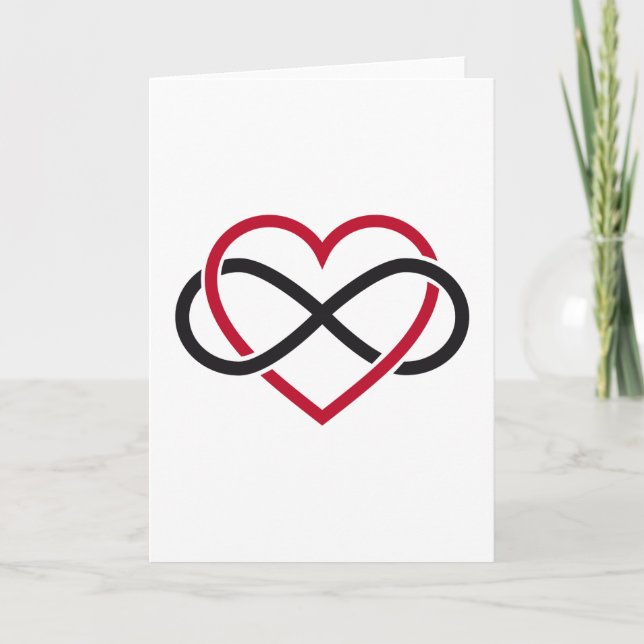 Carte Infinity heart, never ending love (Devant)