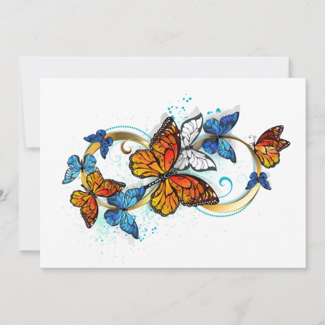 Carte Infinity of Monarch Butterflies (Devant)