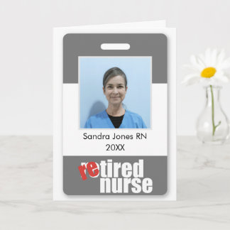 Carte infirmière à la retraite retraite retraite photo p