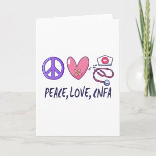 Carte Infirmière CNFA Paix Amour
