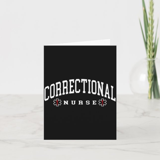 Carte Infirmière correctionnelle Soins infirmiers correc (Devant)