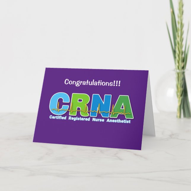 Carte Infirmière CRNA Anesthésiste (Devant)