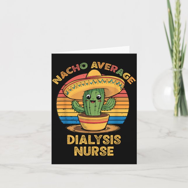 Carte Infirmière de dialyse pas moyenne Cinco De Mayo Me (Devant)
