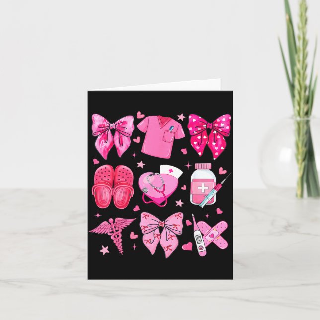 Carte Infirmière de la Saint-Valentin Nk Nœud Rn Pct Cna (Devant)