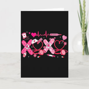 Carte Infirmière de la Saint-Valentin Xoxo Stéthoscope R