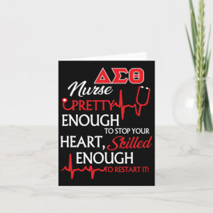 Carte Infirmière de Sororité Delta Sigma Theta