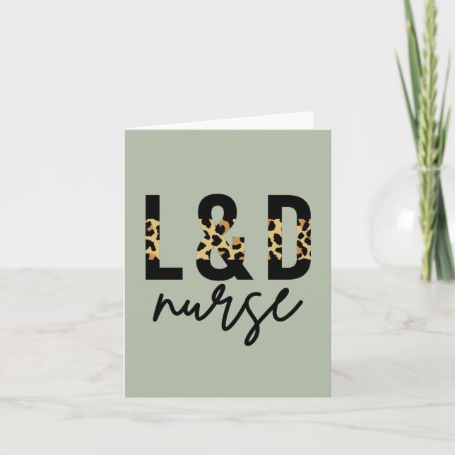 Carte infirmière de travail et d'accouchement L & D Impr (Devant)