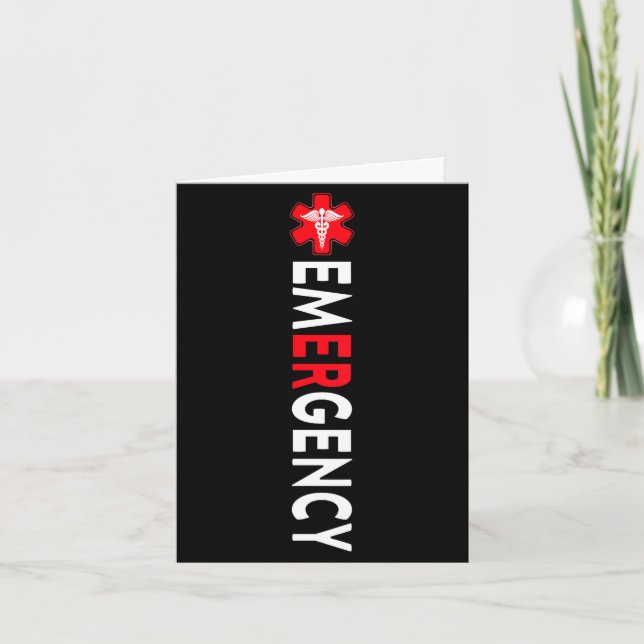 Carte infirmière des urgences du service des urgences (Devant)