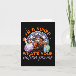 Carte Infirmière d'Halloween Je suis Infirmière Quelle e