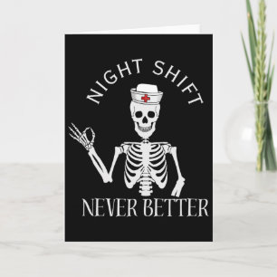 Carte Infirmière Drôle de Nuit Icu Rn Er Cvicu Nicu Ed N