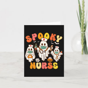 Carte Infirmière éffrayante Fantôme Super d'Halloween