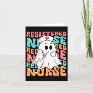 Carte Infirmière éffrayante inscrite Fantôme Rn Funny Ha