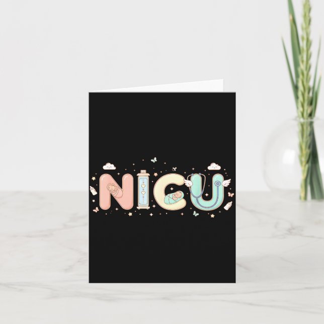 Carte Infirmière en néonatalogie Saint-Valentin Cœur Sté (Devant)