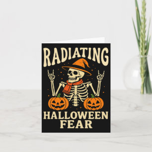 Carte Infirmière en radiologie d'Halloween