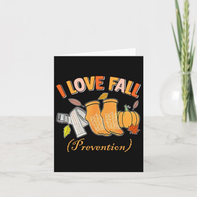 Carte Infirmière en réadaptation Je Tombe J'aime La prév (Devant)